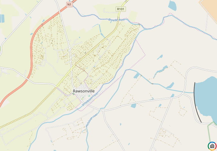 Map location of Rawsonville